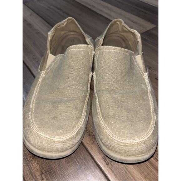 CROCS Other - Crocs Santa Cruz Canvas Triple Comfort Luxe Slip On Loafers 202056 men’s size 11